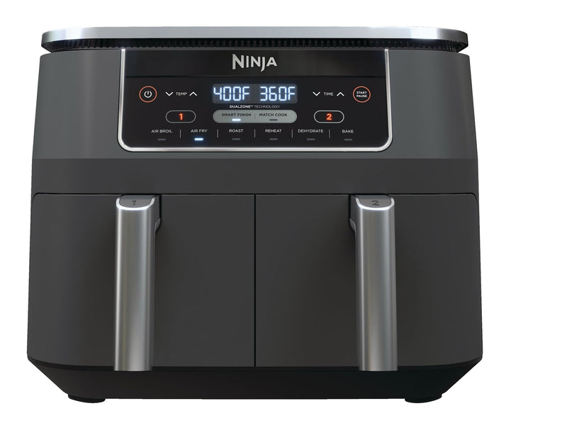 Ninja Foodi 2-Basket Air Fryer with 6 Cooking Functions, 8 Qt N8