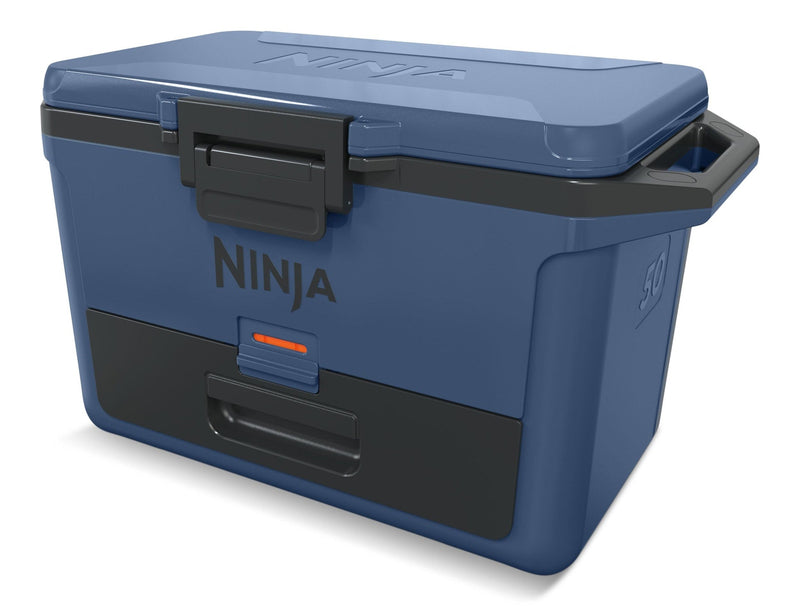 Ninja FrostVault 50-Quart Portable Hard Cooler with DryChill Drawer, Blue, 47-L F1