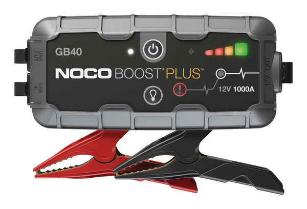 NOCO GB40 Boost Plus Booster Pack/Jump Starter, 1000-Amp, 12V G0