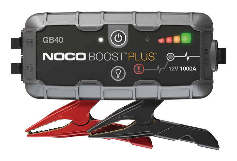 NOCO GB40 Boost Plus Booster Pack/Jump Starter, 1000-Amp, 12V G0