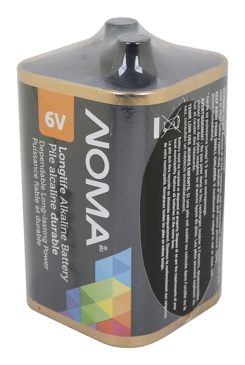 NOMA 1-pk 6V / 6 Volt Square Alkaline Lantern Battery, Long Lasting Q8
