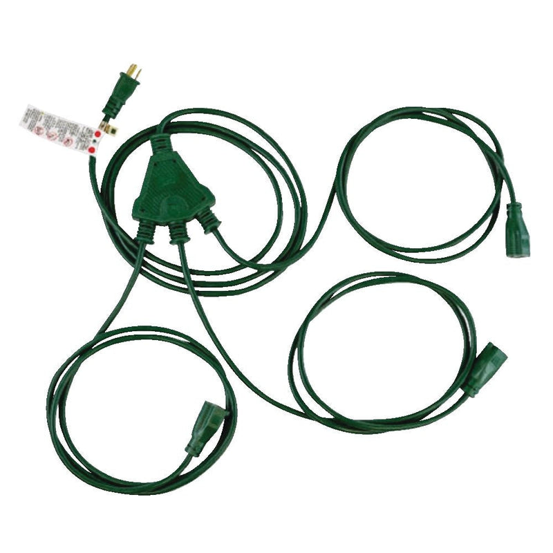 NOMA 28-ft Outdoor 3-Split Extension Cord W5