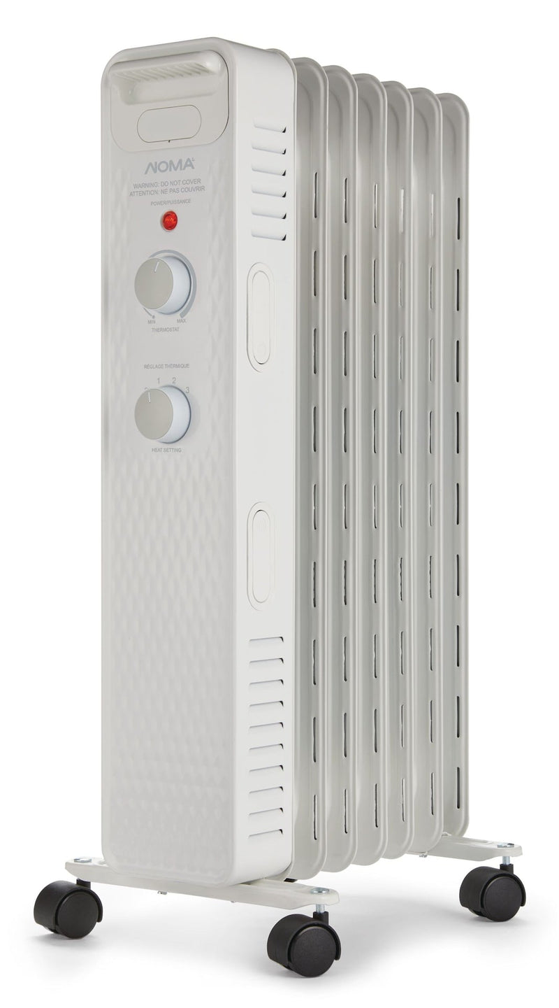 NOMA 3-Setting Mechanical Oil Filled Radiator with Adjustable Thermostat H8
