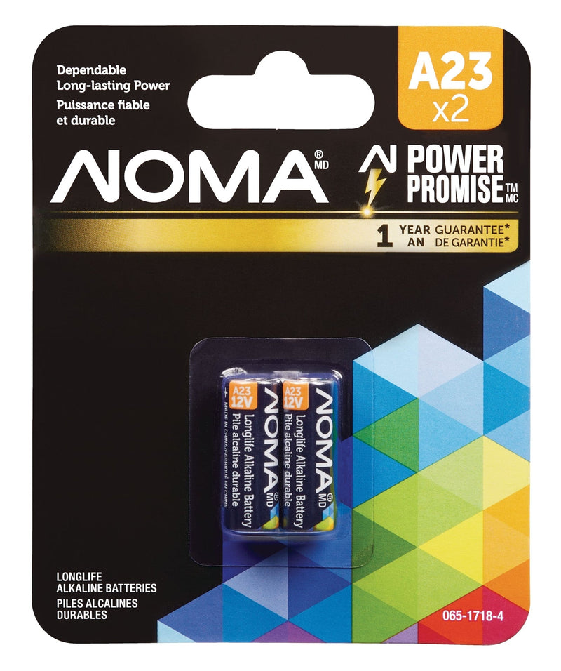NOMA A23 12V / 12 Volt Alkaline Batteries, 2-pk J3