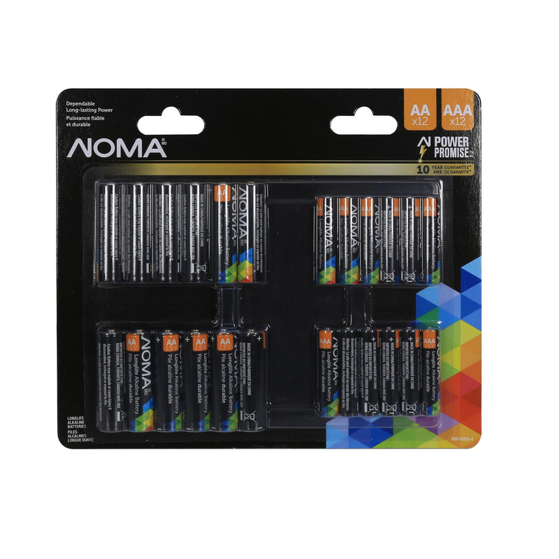 NOMA AA & AAA Battery Combo, 12-pk T8