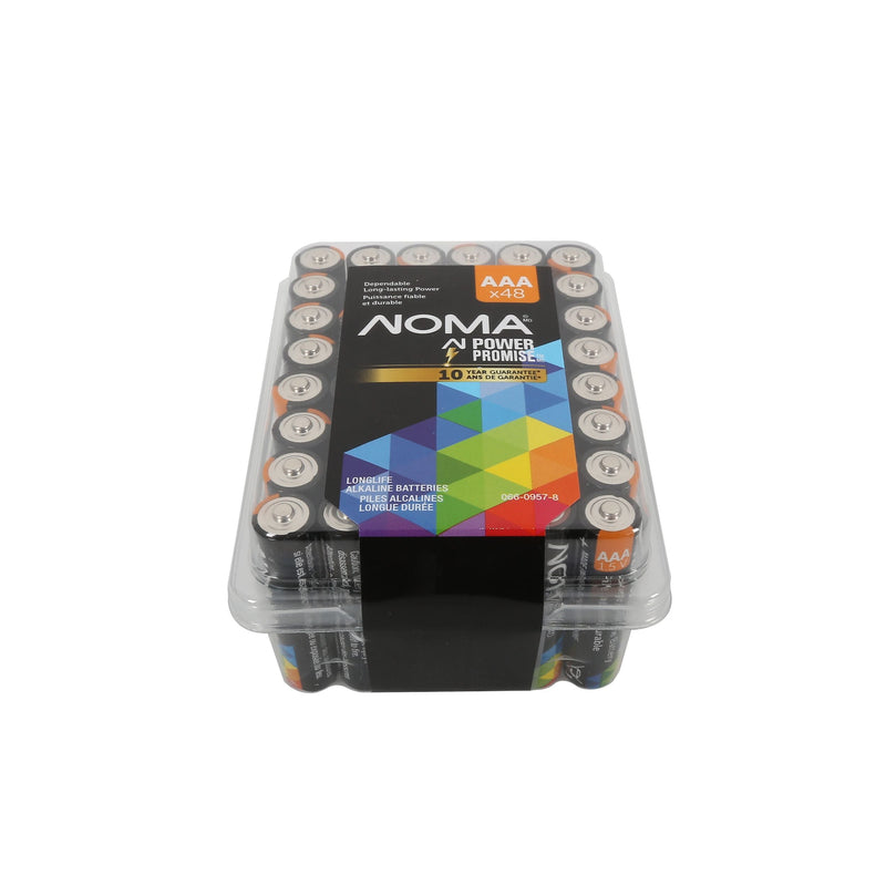 NOMA AAA Alkaline Batteries in Clam Shell Box, 48-pk F5