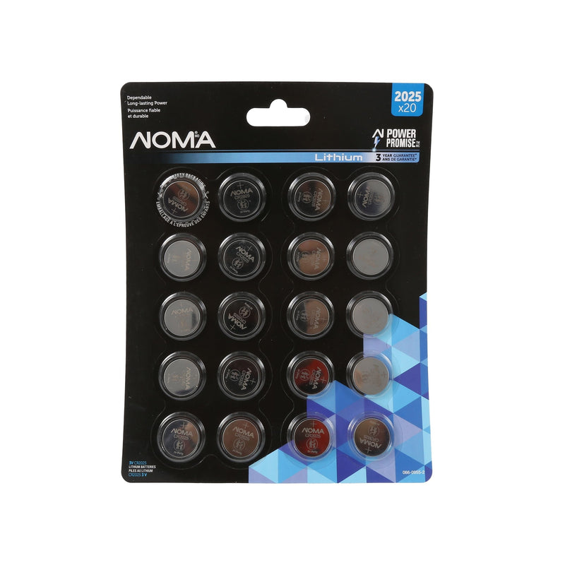 NOMA CR2025 Button Cell Batteries, 20-pk A4