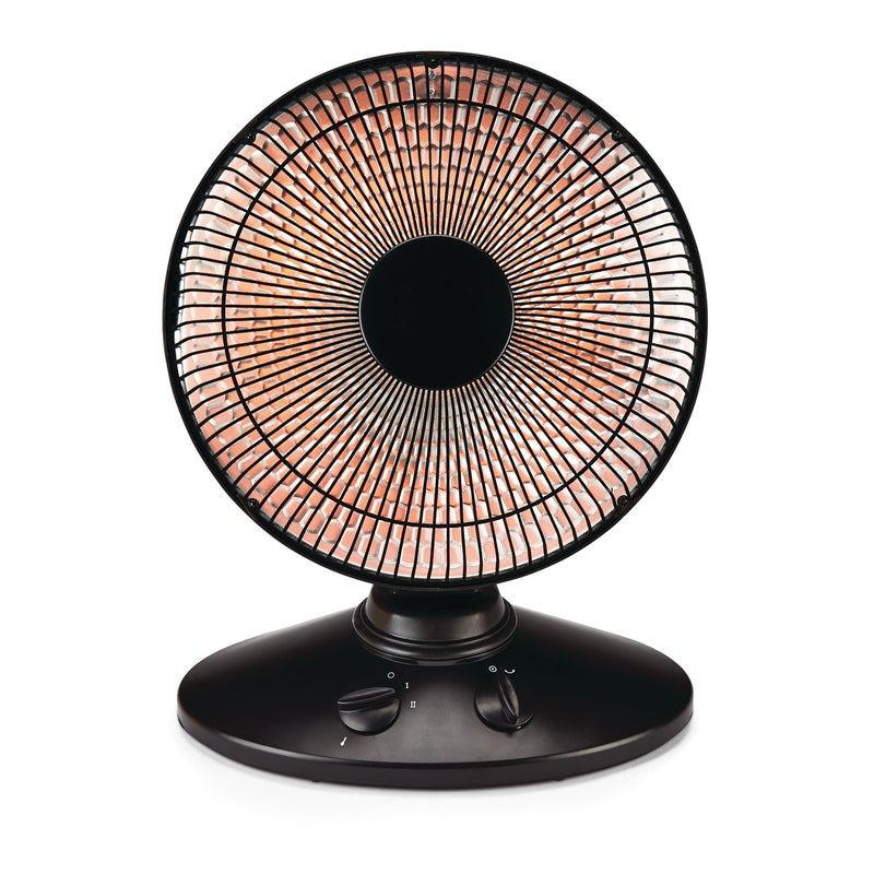 NOMA Oscillating Parabolic Dish Portable Radiant Electric Space Heater, 1000W, Black W2