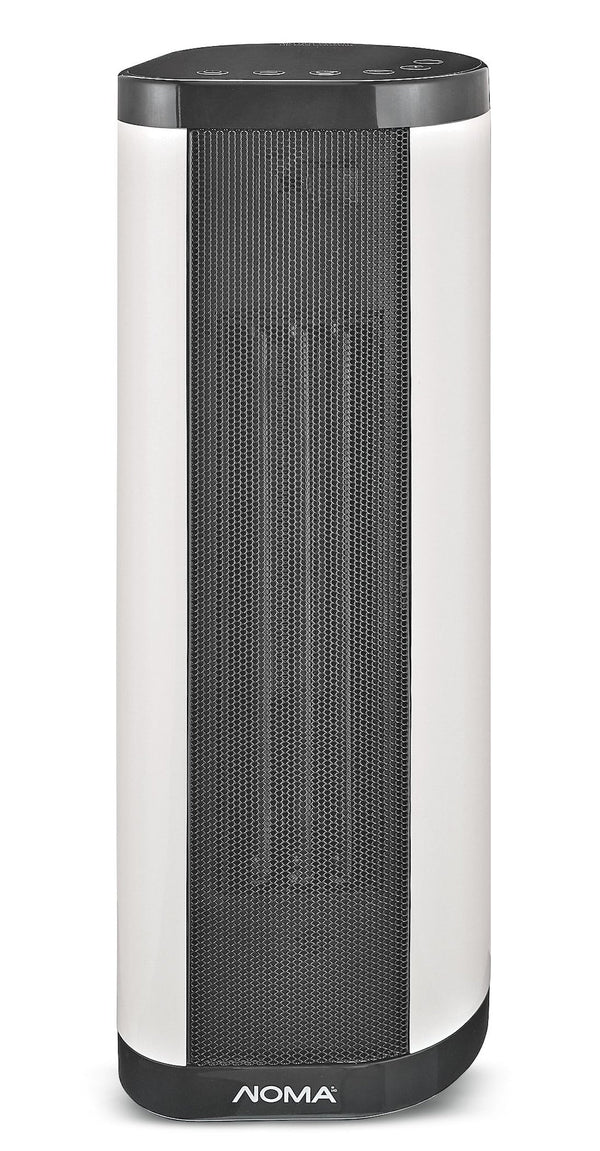 NOMA Oscillating Tower/Baseboard Heater withRemote Control & Thermostat, 1500W, White W1