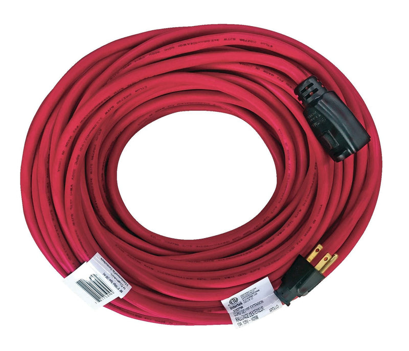 NOMA Outdoor Locking Extension Cord with Grounded Outlet, 98-ft 5-in, Red X4