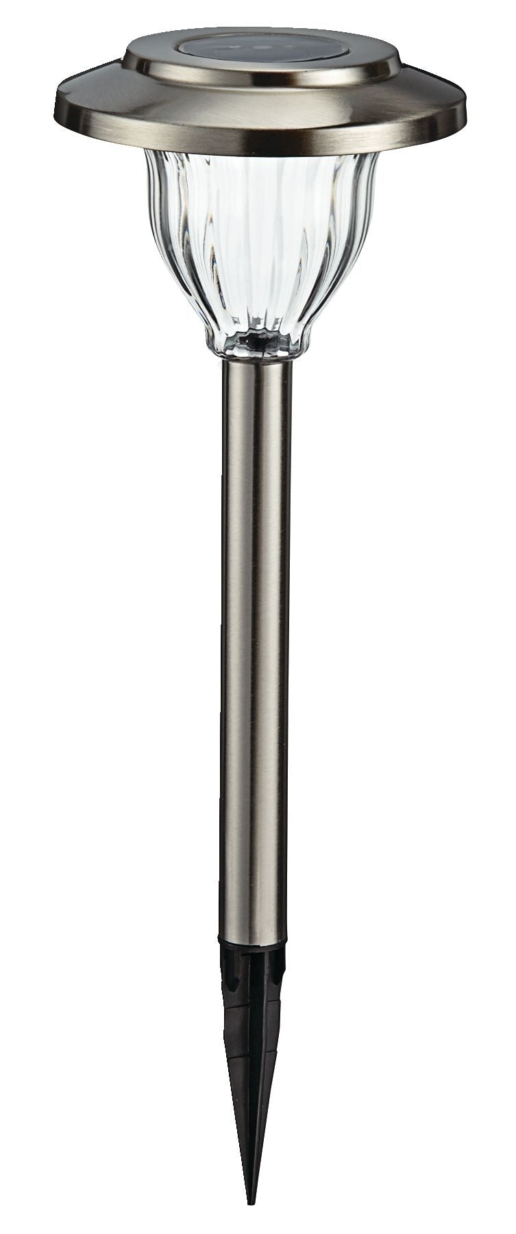 NOMA Outdoor Pure White LED Solar Stainless Steel Garden & Pathway Stake Lights, 10-Pk Y9