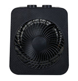 NOMA Portable 2-In-1 Personal Heater & Fan, 1500W, Black
