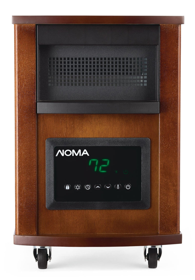 NOMA Wood Cabinet Infared Space Heater withRemote Control & Thermostat, 1500W U2