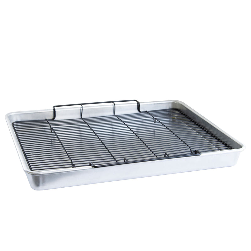 Nordicware Oven Crisp Aluminum Baking Sheet with Tray, 2-pc X1