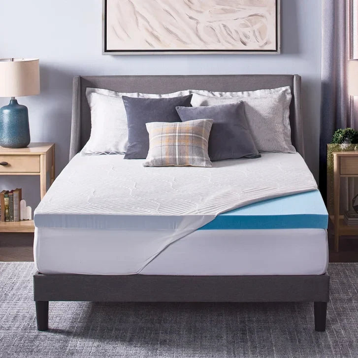 Novaform ComfortLuxe Plus Gel Memory Foam 3-inch Mattress Topper E6