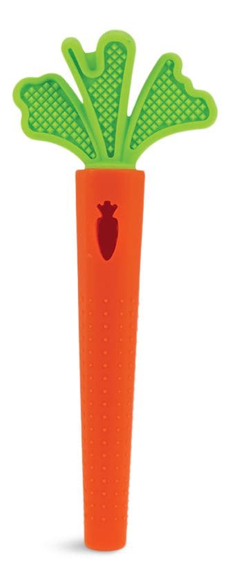 Nuby BPA-Free Hollow Silicone Sensory Carrot Teething Tube X5