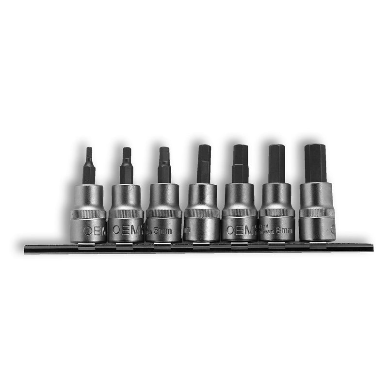 OEMTOOLS 3/8-in Drive Metric Hex Socket Set, 7-pc, Assorted Sizes, 44004 A9