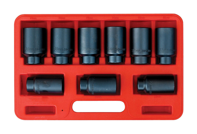 OEMTOOLS Deluxe Axle Nut Socket Set, 9-pc Z1