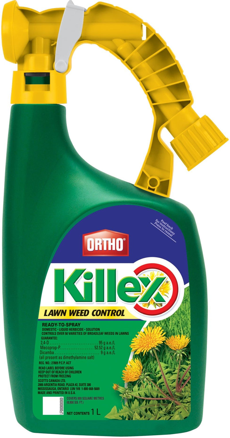 Ortho Killex Ready-to-Spray Lawn Weed Control/Killer, Herbicide, 1-L R2