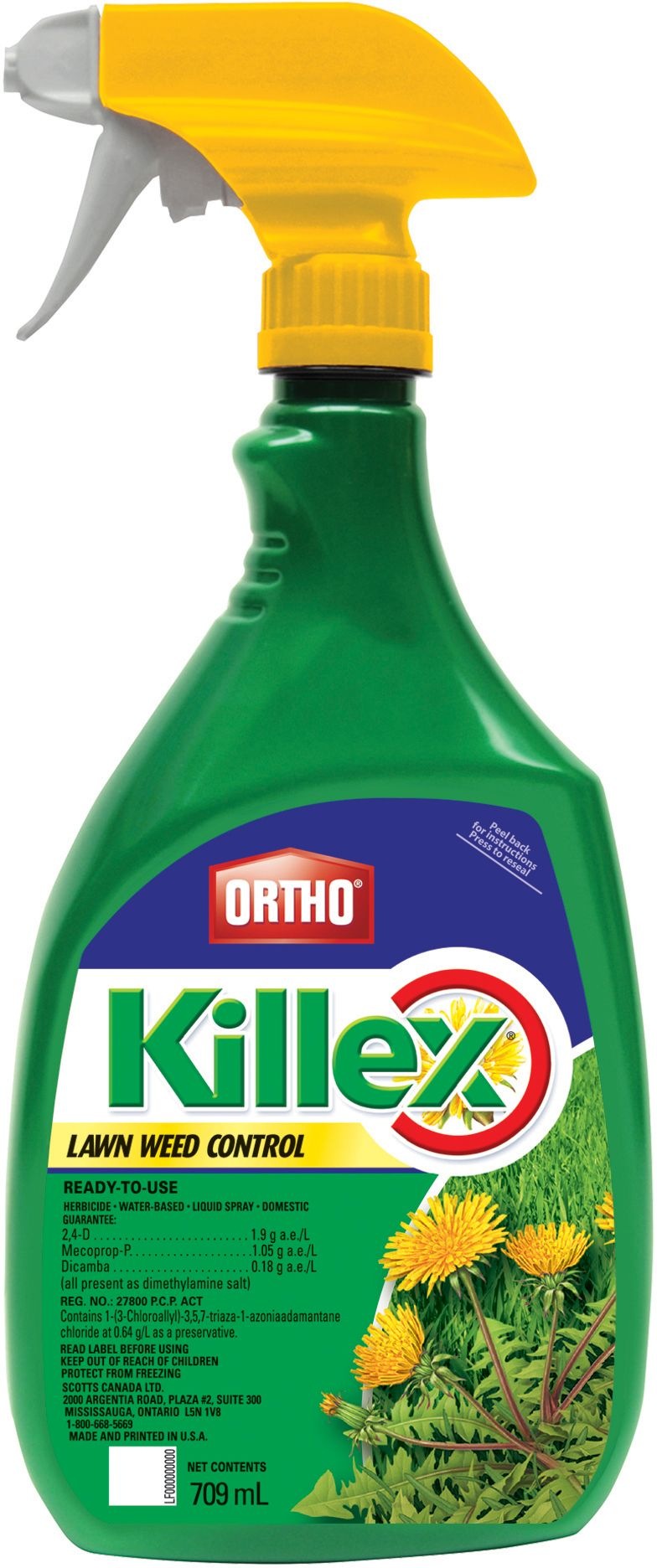 Ortho Killex Ready-to-Use Lawn Weed Control/Killer, Herbicide, 709-mL B8