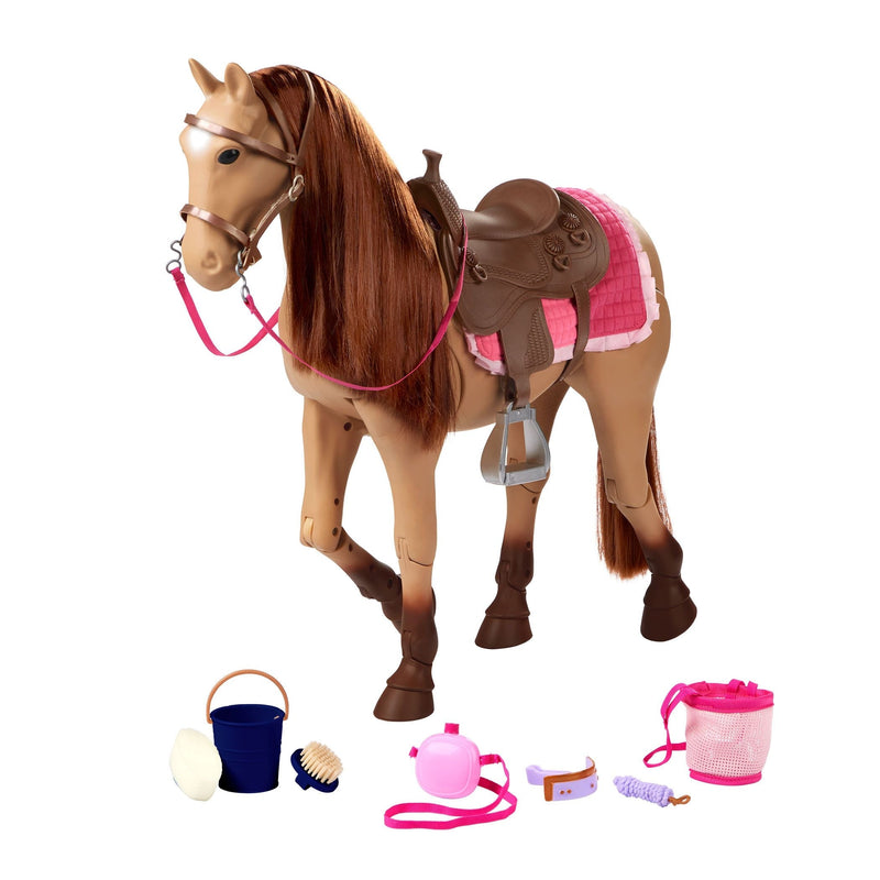 Our Generation Toy Horse Playset with Accessories for Ages 3+, Various Styles N4