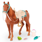 Our Generation Toy Horse Playset with Accessories for Ages 3+, Various Styles