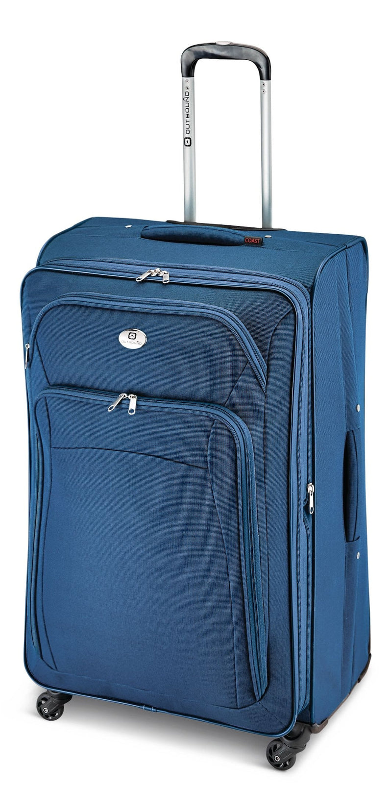 Outbound Coast Expandable Softside Spinner Wheel Travel 28-in Suitcase, Wet Pocket, Blue C8