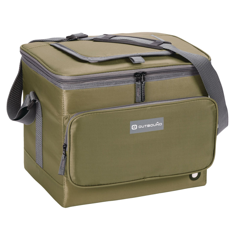 Outbound Collapsible Soft Cooler, Olive, 24 Can, 40-L O5