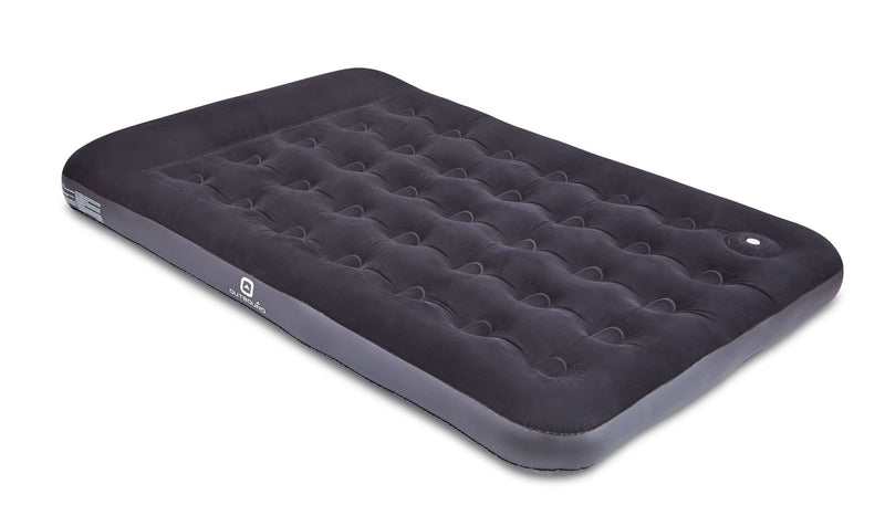 Outbound Double Single-High Inflatable Air Mattress/Airbed with Built-In Foot Pump & Pillow Y4