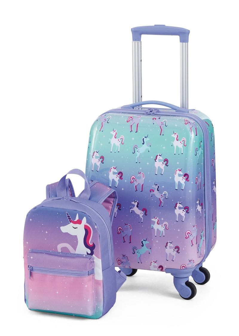 Outbound Kids Unicorn Hardside Luggage, 2-pc, Outbound Hardside Spinner Luggage, 23-in, Outbound Hardside Carry-On Spinner Flex Travel Suitcase,... M9