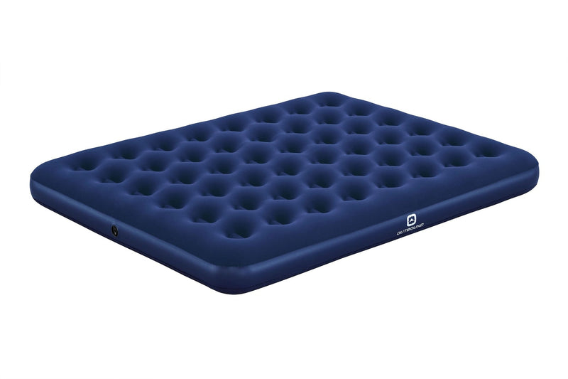 Outbound Queen Single-High Inflatable Air Mattress/Airbed with Flocked Top & Repair Kit H5