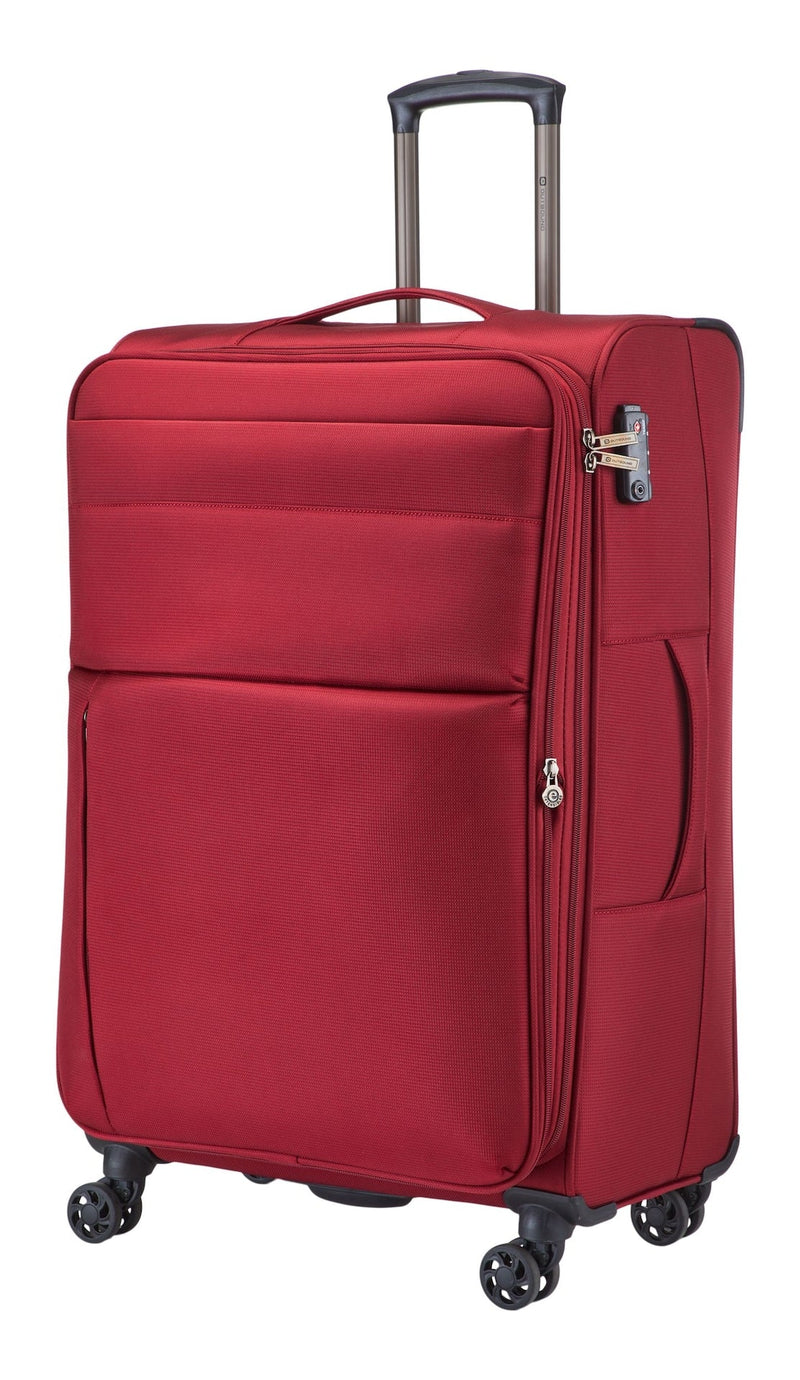 Outbound Softside Large Luggage, Wheeled, Red C0