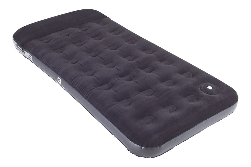 Outbound Twin Airbed with Built-In Manual Pump, Hand/Foot Pump, PVC, Black M0