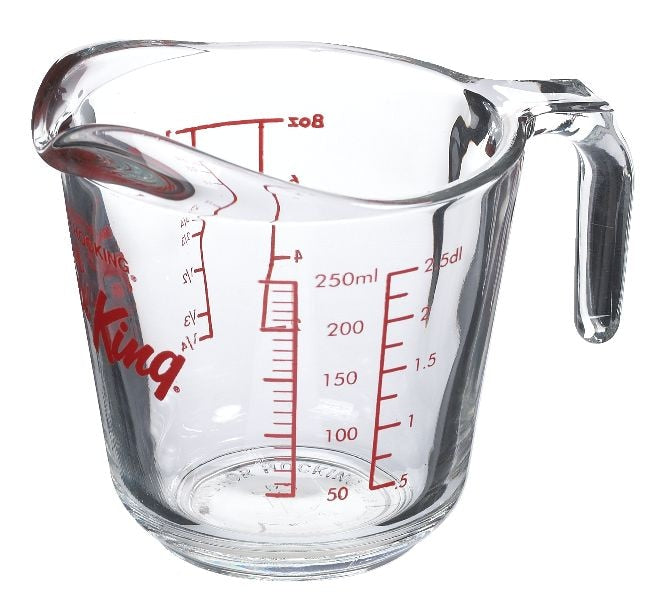 Oven Originals Glass Measuring Cup, 250-ml D5