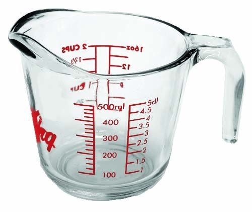 Oven Originals Glass Measuring Cup, 500-ml M0