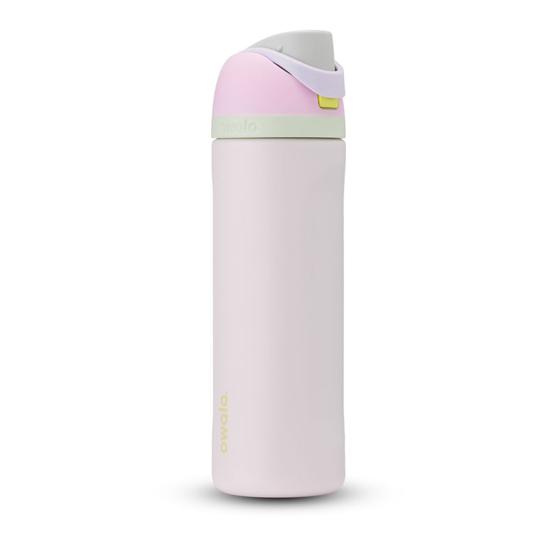 Owala FreeSip Stainless Steel Insulated Portable Reusable Water Bottle, 24-oz, Various Colours, with Built-in Straw F7