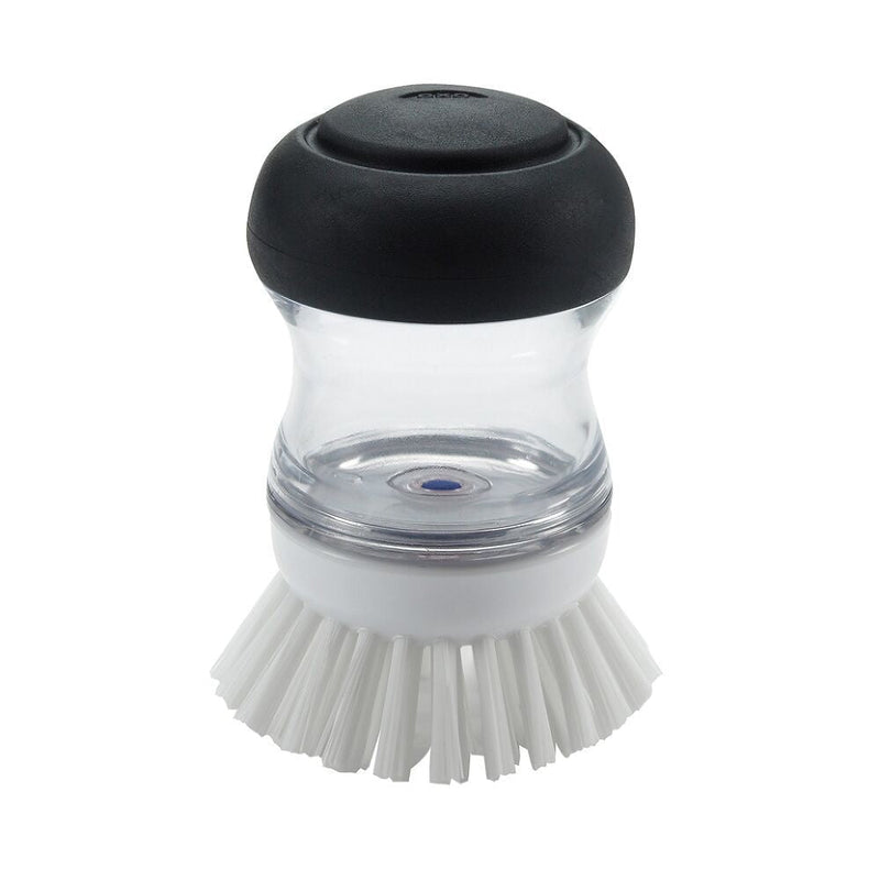 OXO Refillable No-Mess Soap Dispensing Palm Cleaning Brush A0