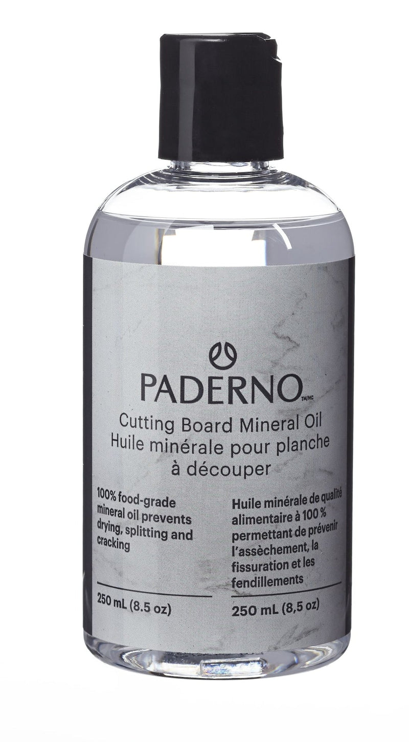 PADERNO 100% Food-Grade Mineral Oil Treatment For Cutting Boards, 250-mL T7