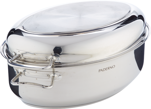 PADERNO 18/10 Stainless Steel Multi-Roaster with Removable Rack, 50.3 x 18cm I1