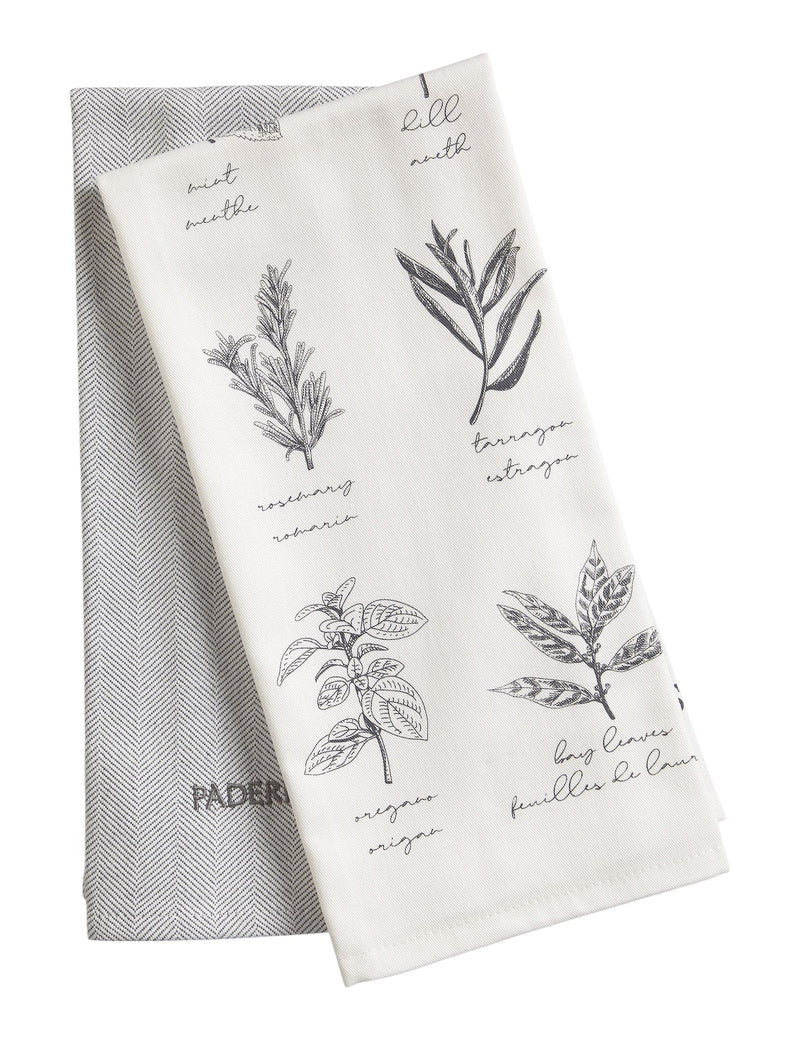 PADERNO All-Purpose Vegetable-Print Cotton Kitchen Towels, 2-pk O4