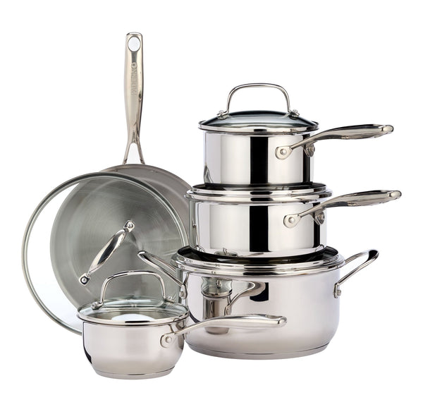 Paderno Classic 10 piece Stainless Steel Cookset J9