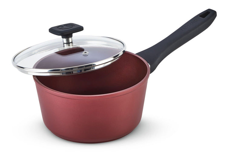 PADERNO Classic Saucepan, PFOA-Free, Non-Stick, Maroon F8