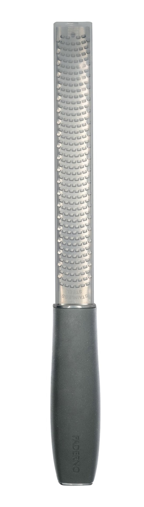 Paderno Etched Zester with Soft Grip Handle and Cover S3