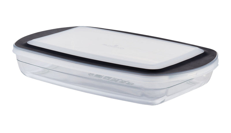 PADERNO Glass Rectangular Baking Dish with Lid, 2.8-qt E5
