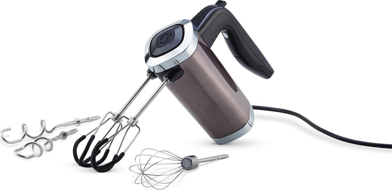 PADERNO High Power 10-Speed Hand Mixer, Black Stainless Steel E5