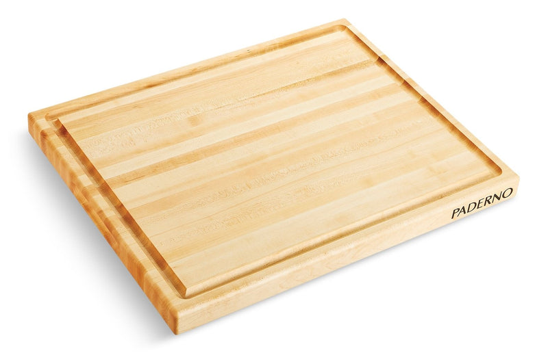 PADERNO Maple Hardwood Cutting Board, Grip Handles, 16 x 20-in I0