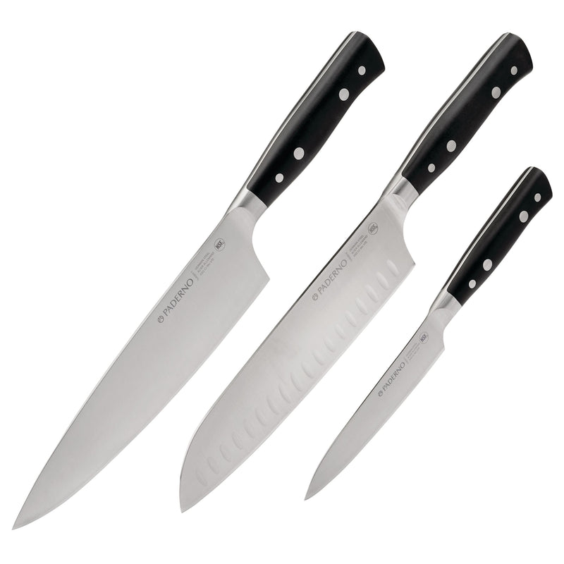 PADERNO Montgomery Stainless Steel Multi-Purpose Knife Set, 3-pc V2