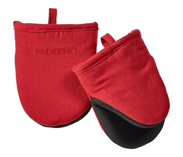 PADERNO Neoprene Palm Mini Mitts, Red, One-Size, 2-pk W3