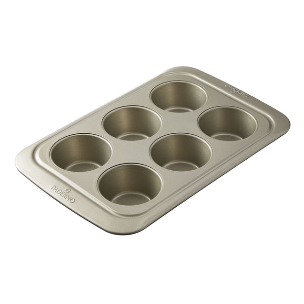 PADERNO Non-Stick Jumbo Muffin Tin, 6-Cup N5