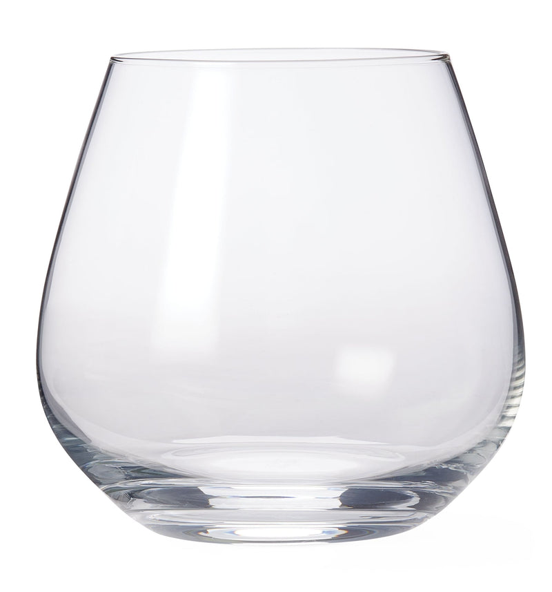 PADERNO Professional Afton Stemless Wine Glasses, Clear, 20.4-oz, 4-pk R8